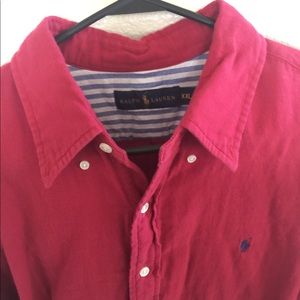 Ralph Lauren Red button down XXL